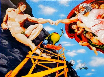 Michelangelo 2018 Embellished Limited Edition Print - Michael Godard Michelangelo 2018 Embellished Limited Edition Print - Michael Godard