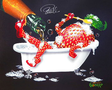 Bubbly Bath 2 2010 HS by Pam Anderson Limited Edition Print - Michael Godard Bubbly Bath 2 2010 HS by Pam Anderson Limited Edition Print - Michael Godard