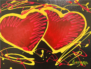Hearts of Hope 2019 34x40 Original Painting - Michael Godard Hearts of Hope 2019 34x40 Original Painting - Michael Godard
