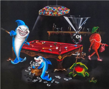 Pool Shark Bar Back 2015 Limited Edition Print - Michael Godard Pool Shark Bar Back 2015 Limited Edition Print - Michael Godard