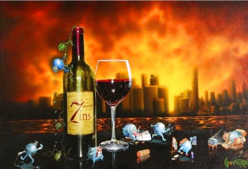 Zins of the City 2021 Embellished Limited Edition Print - Michael Godard