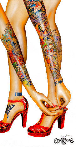 Bone Daddy Collection: Heartbreaker 2010 - Tattoo Limited Edition Print - Michael Godard