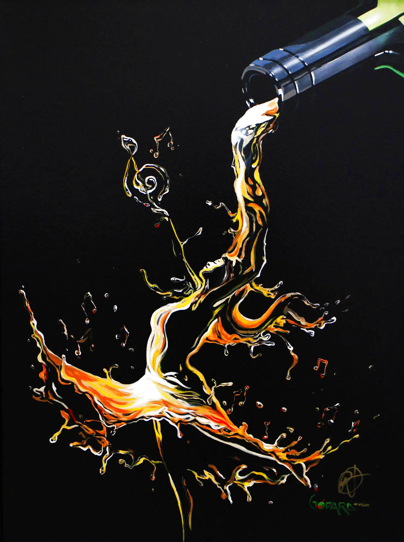 Dancing on the Palette 2016 Embellished Limited Edition Print by Michael Godard Dancing on the Palette 2016 Embellished Limited Edition Print by Michael Godard