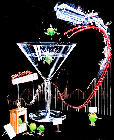 Emotional Rollercoaster 1999 - Giclee on Canvas Limited Edition Print - Michael Godard