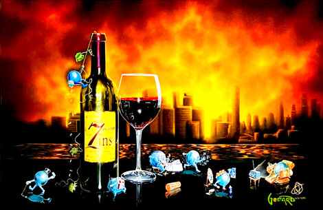 Zins of the City  2021 -  Embellished Giclee on Canvas Limited Edition Print - Michael Godard