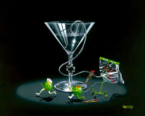 Nursing a Martini 2 Limited Edition Print - Michael Godard