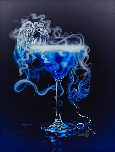 A Drink with Angels HC 2019 Limited Edition Print by Michael Godard