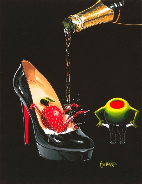 Champagne Shoe 2019 Limited Edition Print by Michael Godard