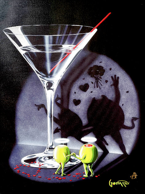 She Devil Martini 2020 Embellished Limited Edition Print by Michael Godard