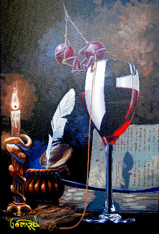 Grape Alchemy 2022 Embellished Limited Edition Print - Michael Godard