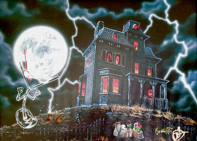 Halloween 2018 Embellished Limited Edition Print by Michael Godard