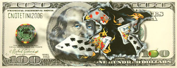 $100 Bill Full House 2006 Limited Edition Print - Michael Godard $100 Bill Full House 2006 Limited Edition Print - Michael Godard