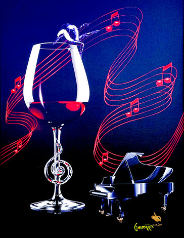 A Night at the Opera 2020 - Embellished Giclee on Canvas -  Music Limited Edition Print - Michael Godard