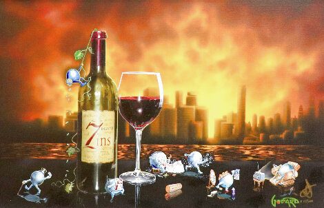 Zins of the City 2021 Embellished Limited Edition Print - Michael Godard