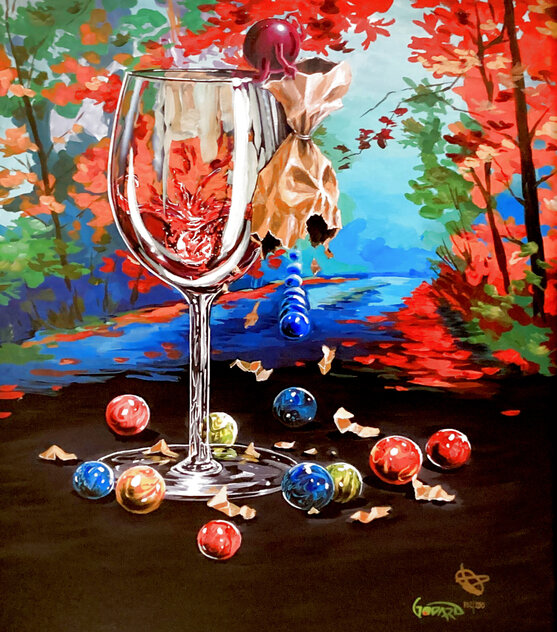 Lost Autumn 2023 - Framed  Giclee on Canvas by Michael Godard