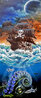 Kraken 2022 44x24 - Huge - Framed Mixed Media on Canvas Original Painting by Michael Godard - 0