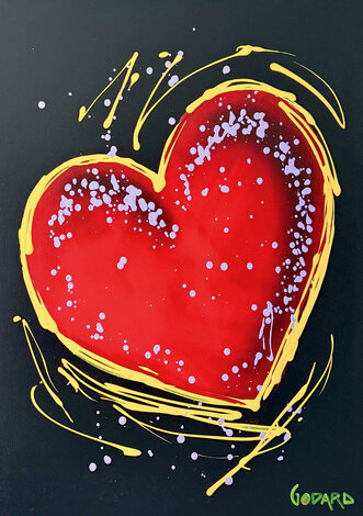 Hearts of Hope 2012 41x36 - Acrylic on Canvas - Huge - Signed Twice Original Painting - Michael Godard