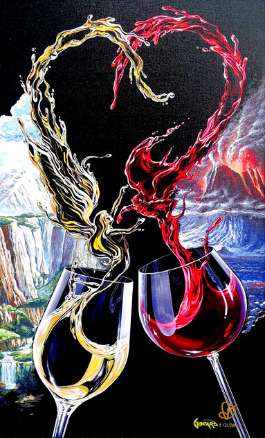 Darkness and Light 2021 - Framed Embellished Giclee on Canvas by Michael Godard