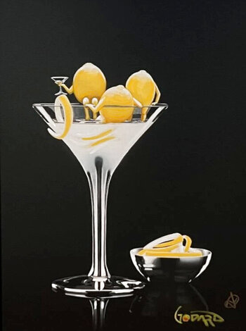 Three Ps 2023 - Framed  Embellished Giclee on Canvas Limited Edition Print - Michael Godard
