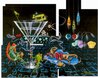 Lounge Lizard Mosaic: 5 Panels - 2005 - Huge Mural Size Giclee on Canvas - 45x54 Limited Edition Print by Michael Godard - 0 Lounge Lizard Mosaic: 5 Panels - 2005 - Huge Mural Size Giclee on Canvas - 45x54 Limited Edition Print by Michael Godard - 0
