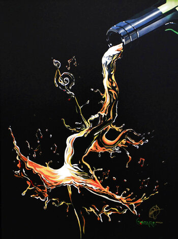 Dancing on the Palette  AP 2016 Embellished Giclee on Canvas Limited Edition Print - Michael Godard