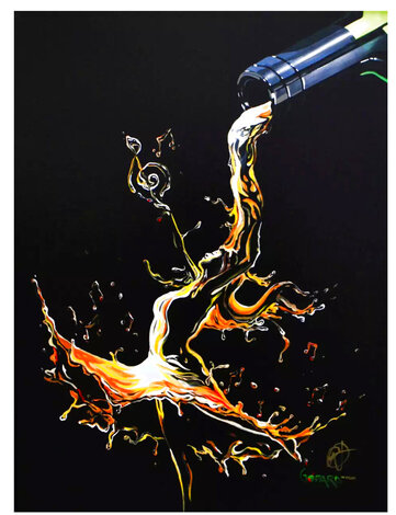 Dancing on the Palette 2016 Embellished Giclee on Canvas Limited Edition Print - Michael Godard