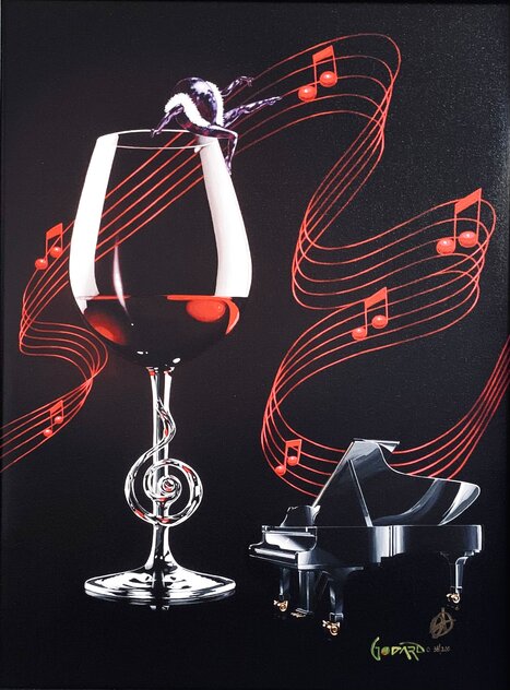 A Night at the Opera 2020 - Framed Embellished Giclee on Canvas Limited Edition Print by Michael Godard