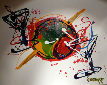 Olive Toothpick 2008 27x35 Original Painting - Michael Godard Olive Toothpick 2008 27x35 Original Painting - Michael Godard