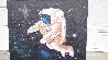 Astronaut Floating in Space 1999 48x60 - Huge Original Painting by Michael Godard - 4