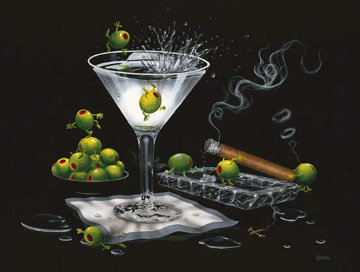 Olive Party II 2000 Limited Edition Print - Michael Godard Olive Party II 2000 Limited Edition Print - Michael Godard