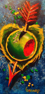 Olive My Heart 2000 36x14 Original Painting - Michael Godard Olive My Heart 2000 36x14 Original Painting - Michael Godard