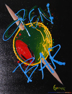 Olive with Toothpick 41x32 Super Huge Original Painting - Michael Godard Olive with Toothpick 41x32 Super Huge Original Painting - Michael Godard