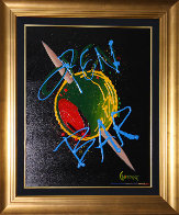 Olive with Toothpick 41x32 Super Huge Original Painting by Michael Godard - 1 Olive with Toothpick 41x32 Super Huge Original Painting by Michael Godard - 1