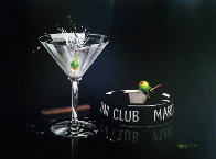 Martini Club 2003 Embellished Limited Edition Print by Michael Godard - 0 Martini Club 2003 Embellished Limited Edition Print by Michael Godard - 0