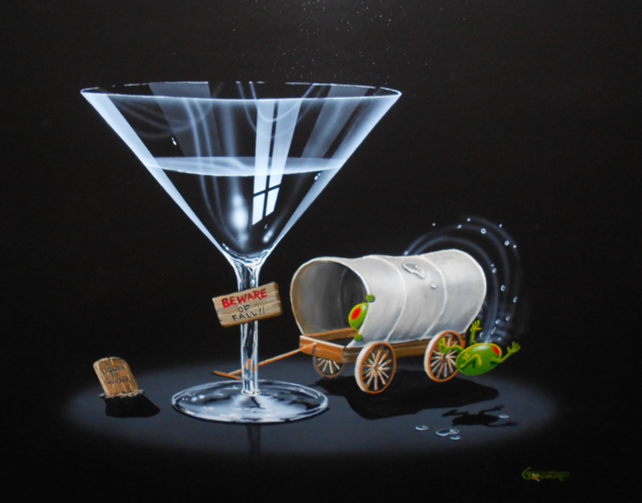 Falling Off the Wagon 2007 24x30 Original Painting by Michael Godard Falling Off the Wagon 2007 24x30 Original Painting by Michael Godard