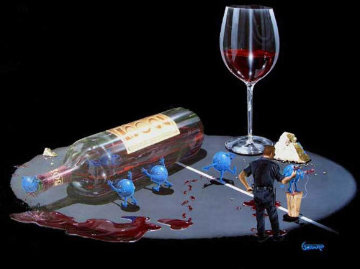 Nervous Grapes 502 2000 Limited Edition Print - Michael Godard Nervous Grapes 502 2000 Limited Edition Print - Michael Godard