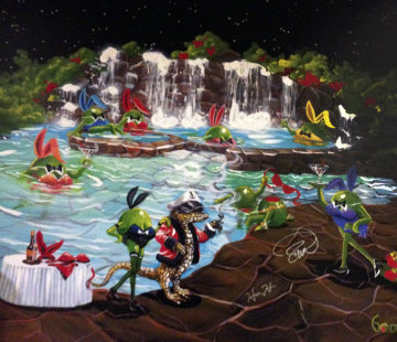 Olive Bunnies 2008 Limited Edition Print - Michael Godard Olive Bunnies 2008 Limited Edition Print - Michael Godard