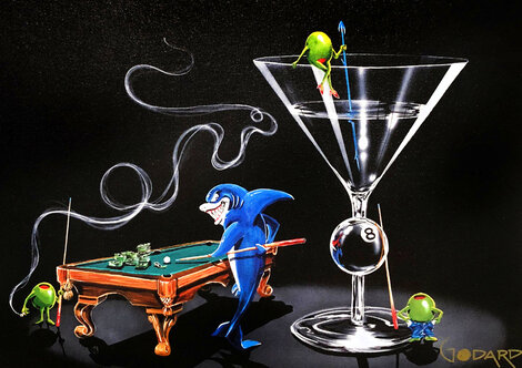 Pool Shark AP and Pool Shark II AP 2000 - Suite of 2 Giclees on Canvas Limited Edition Print - Michael Godard