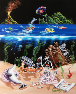 Sand Bar 2 2008 Embellished Limited Edition Print - Michael Godard
