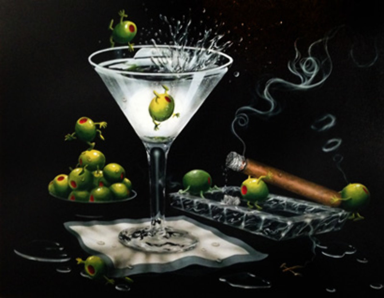 Olive Party II AP 2000 by Michael Godard