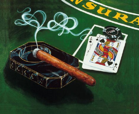 Vegas 21 2004 “It’s How You Play The Hand” Limited Edition Print - Michael Godard
