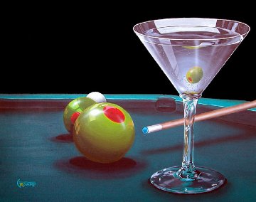 Nice Balls 2004 Olives Limited Edition Print - Michael Godard Nice Balls 2004 Olives Limited Edition Print - Michael Godard