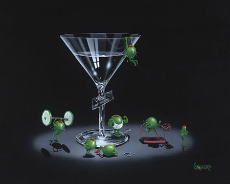 Liquid Diet 2004 - Giclee on Canvas Limited Edition Print - Michael Godard