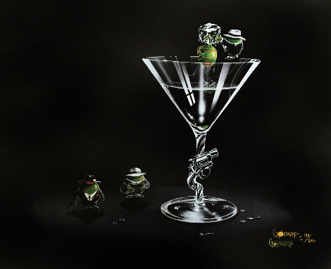 Gangsta Martini (2 Shots and a Splash) 2008 Limited Edition Print - Michael Godard