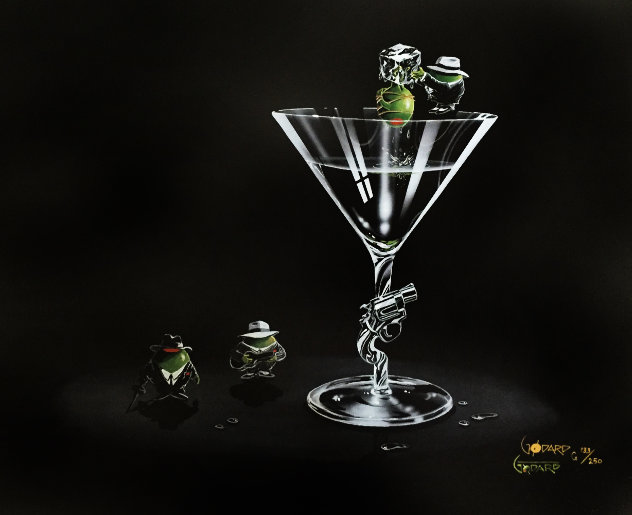 Gangsta Martini (2 Shots and a Splash) 2008 Limited Edition Print by Michael Godard