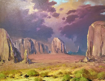 Southwestern Landscape 31x36 Original Painting - Rod Goebel Southwestern Landscape 31x36 Original Painting - Rod Goebel