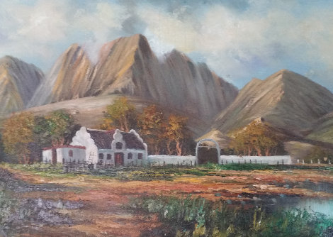 Farm House 14x26 Original Painting - Rod Goebel