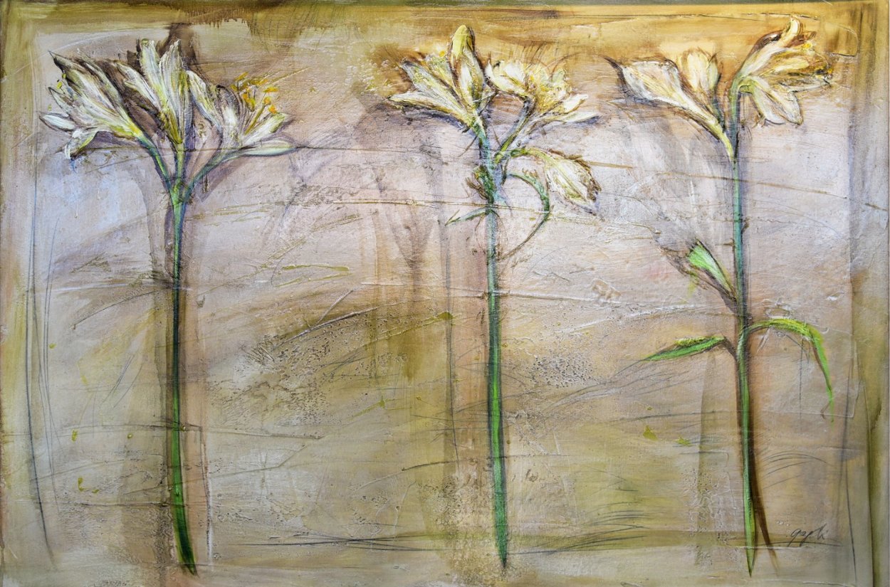 Floral 40x57 Original Painting by Lenner Gogli Floral 40x57 Original Painting by Lenner Gogli