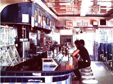Blue Diner Limited Edition Print - Ralph Goings Blue Diner Limited Edition Print - Ralph Goings