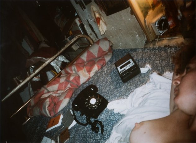 Self Portrait in Bed, NYC, 1981 Photography by Nan Goldin